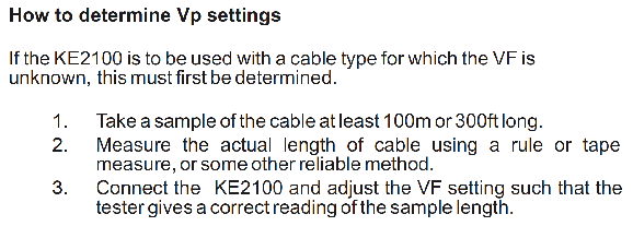 線纜測(cè)試儀VF值確認(rèn) 線纜測(cè)試儀VF值確認(rèn)